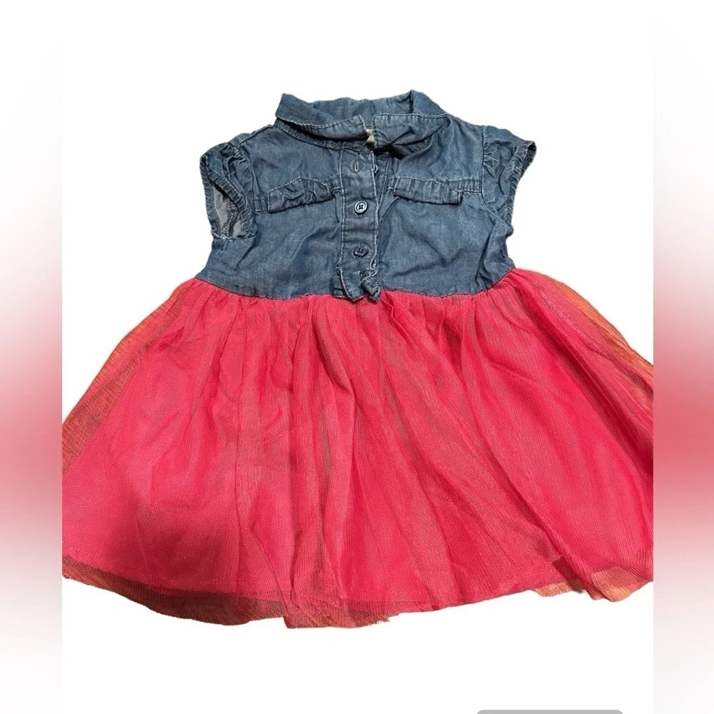 Girls 6-9 month tulle dress and floral leggings